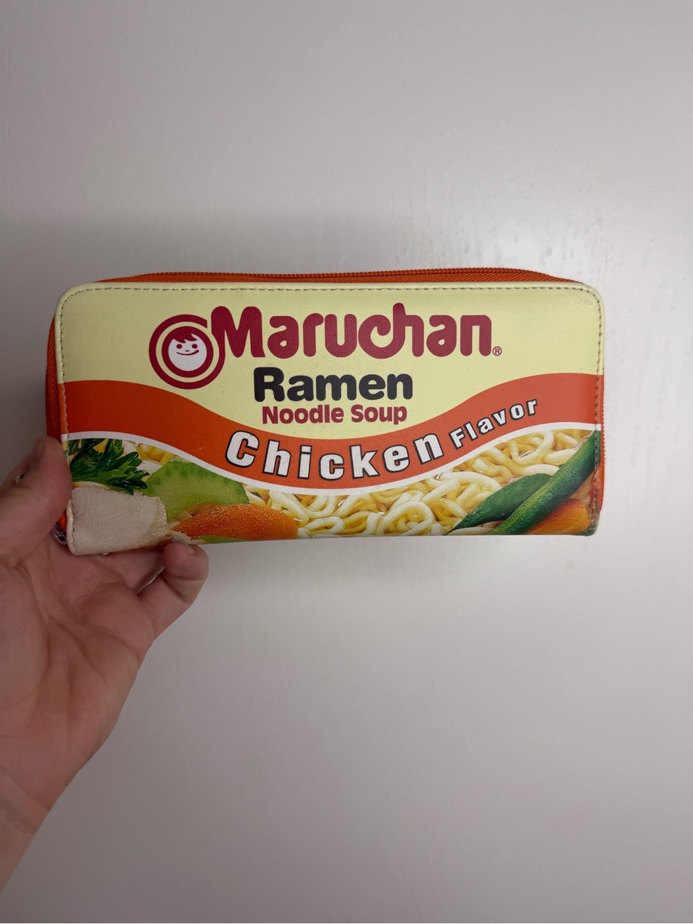 Maruchan Chicken Ramen Zip Wallet - Yellow & Orange